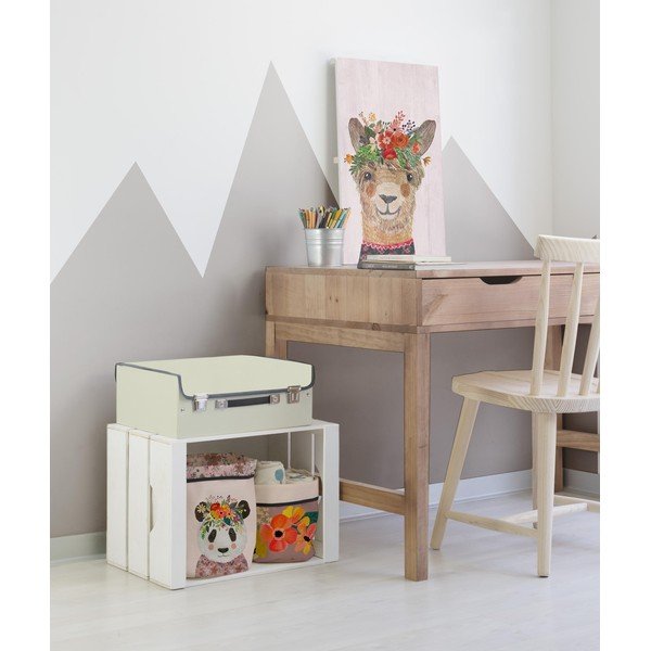 Látkové košíky v sadě 2 ks Floral Panda – Little Nice Things-image-1