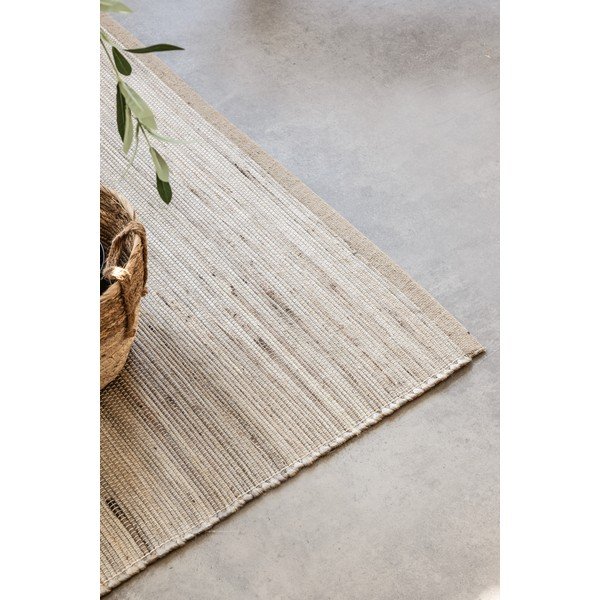 Oboustranný/ručně tkaný koberec s příměsí juty ve světle přírodní barvě 80x150 cm Dhaka – Hanse Home-image-3