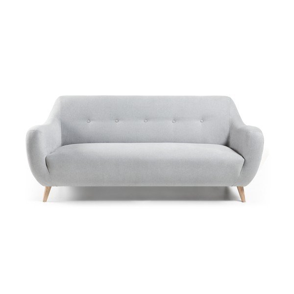Světle šedá pohovka Kave Home Opal