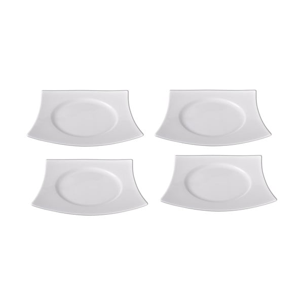 Sada 4 porcelánových dezertních talířů Sola Sandra, 21.7 cm