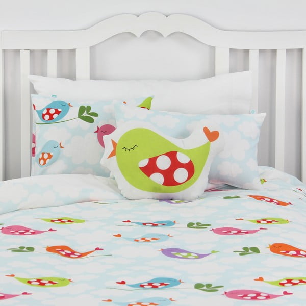 Oboustranný bavlněný povlak na polštář Mr. Fox Little Birds 50 x 30 cm-image-4