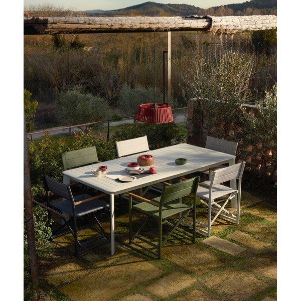 Kovový zahradní jídelní stůl 100x205 cm Brela – Kave Home-image-1
