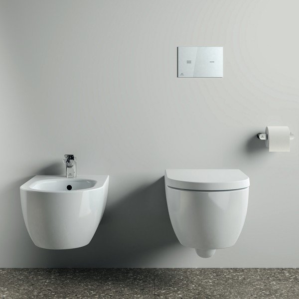 Nástěnný kovový držák na toaletní papír v leskle stříbrné barvě Conca – Ideal Standard-image-1