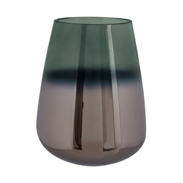 Zelená skleněná váza PT LIVING Oiled, výška 18 cm