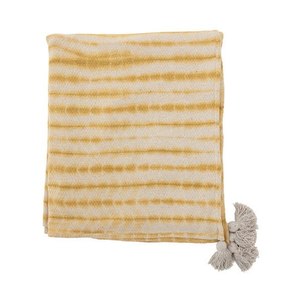 Žlutý přehoz na dvoulůžko 220x260 cm Decia – Bloomingville-image-3