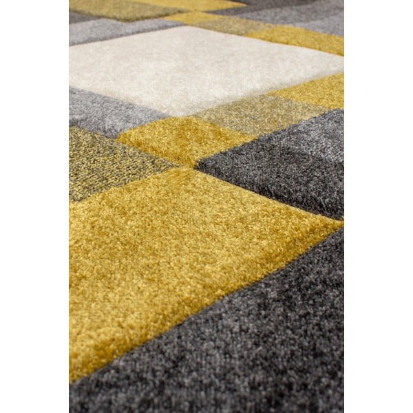 Žlutý/šedý koberec 160x230 cm Nimbus – Flair Rugs-image-2