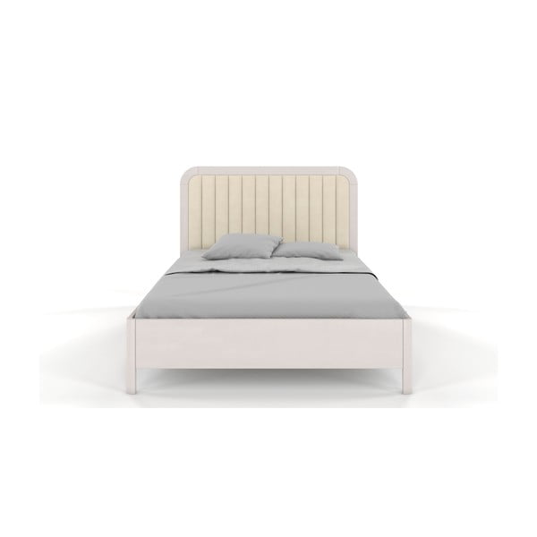 Bílá dvoulůžková postel z bukového dřeva Skandica Visby Modena, 180 x 200 cm-image-2