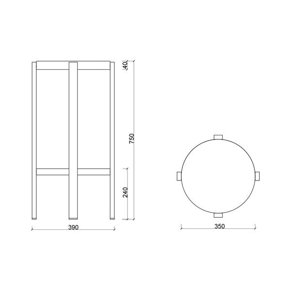 Světle šedá ocelová barová stolička (výška sedáku 75 cm) Doon – noo.ma-image-4