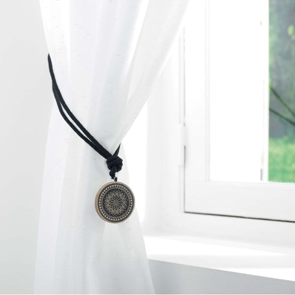 Spona na záclony ze dřeva a látky Hypnotica – douceur d'intérieur-image-2