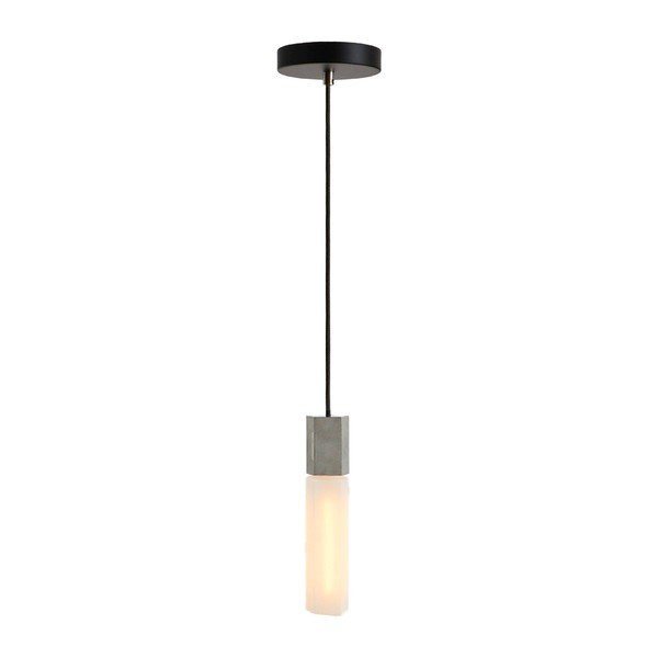 Šedé stmívatelné závěsné svítidlo ø 6 cm Basalt – tala