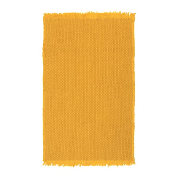 Dětský žlutý bavlněný koberec Nattiot Albertine, 85 x 140 cm
