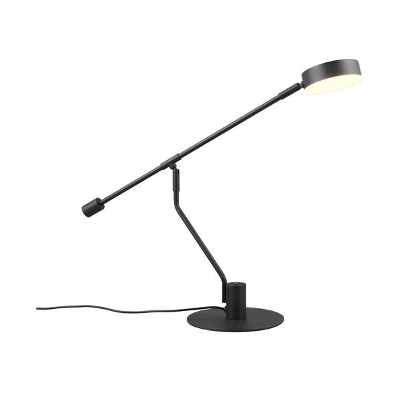 Matně černá LED stolní lampa s ohybatelnou konstrukcí (výška 64 cm) Manduro – Trio
