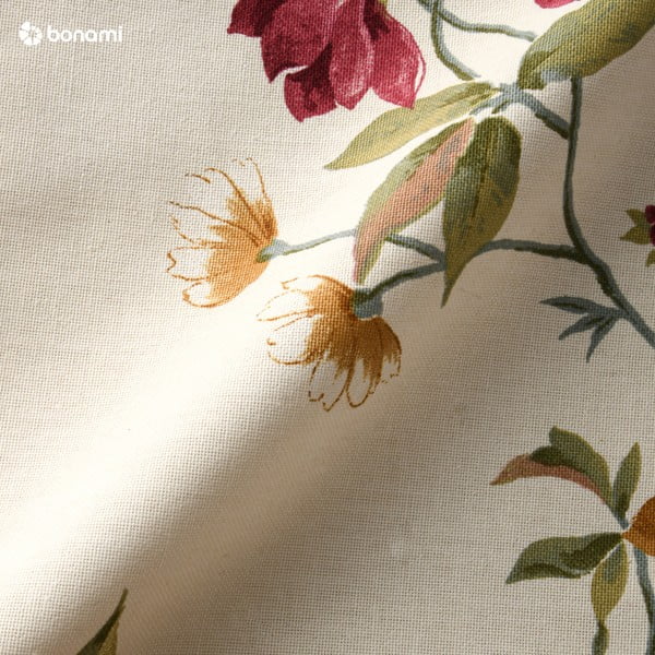 Krémově bílé květované křeslo ušák Max Winzer Lorris-image-1