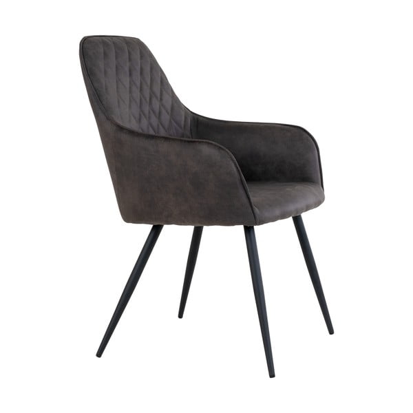 Tmavě šedá čalouněná jídelní křesla v sadě 2 ks Harbo – House Nordic-image-2