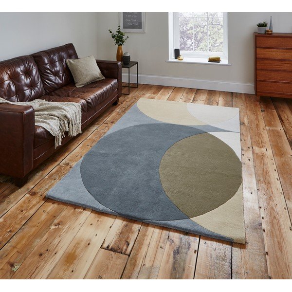 Vlněný koberec Think Rugs Elements Circle, 120 x 170 cm-image-1