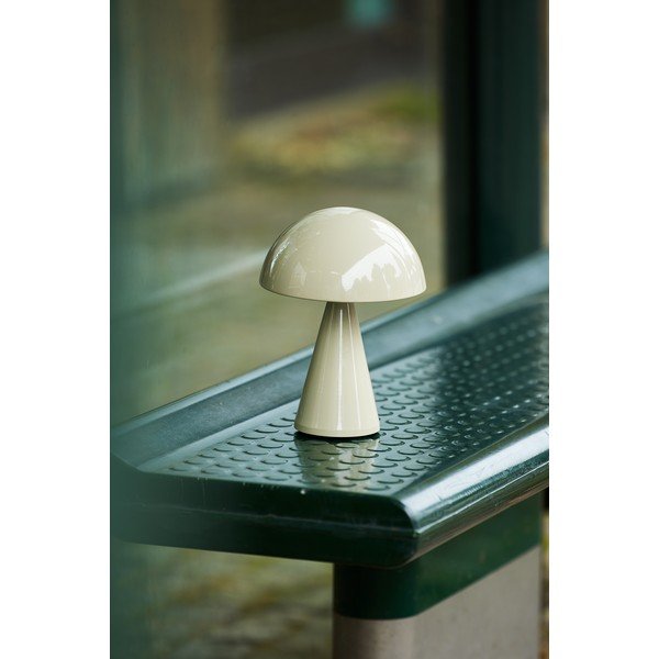 Krémová LED stmívatelná stolní lampa (výška 20 cm) Mush – Hübsch-image-4