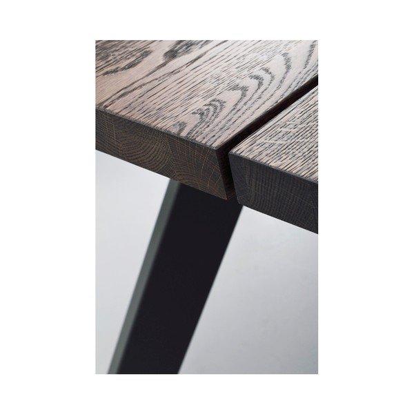 Tmavě hnědý jídelní stůl z dubového dřeva Rowico Freddie, 240 x 100 cm-image-2