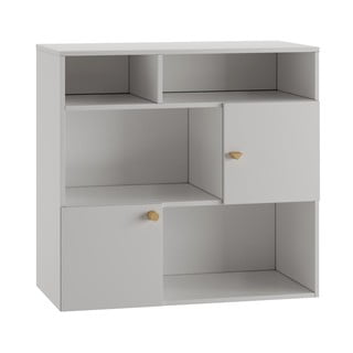 Světle šedá dětská knihovna 100x120 cm Cube - Pinio