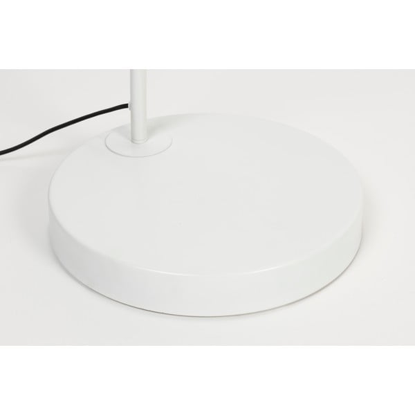 Bílá stojací lampa s textilním stínidlem (výška 220 cm) Martine – White Label-image-4