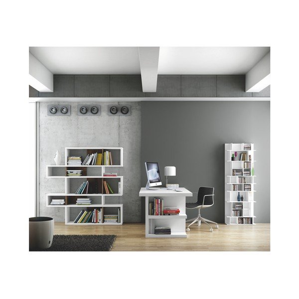 Vysoká bílá knihovna TemaHome Panorama-image-4