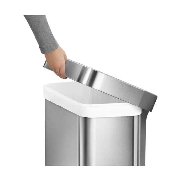 Pedálový ocelový odpadkový koš 55 l - simplehuman-image-3