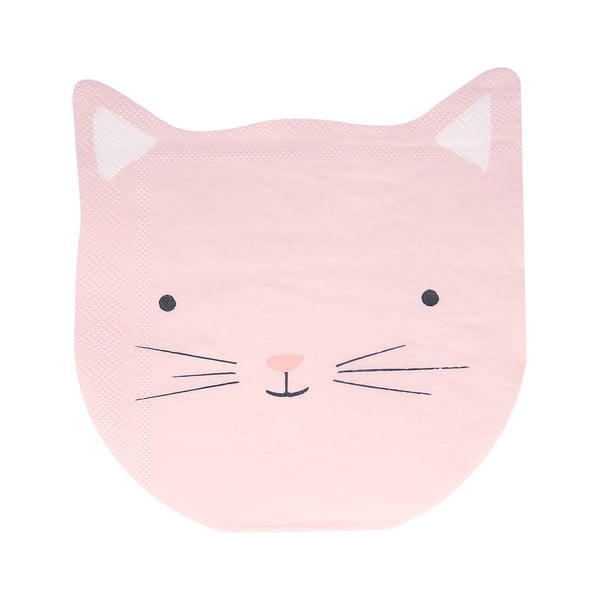 Papírové ubrousky v sadě 16 ks Cat – Meri Meri-image-3