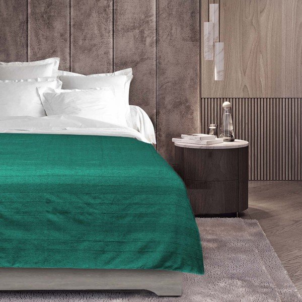 Zelenomodrý přehoz 220x240 cm Lucile – douceur d'intérieur-image-1