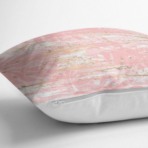 Povlak na polštář Minimalist Cushion Covers Pink Leafes Brush, 45 x 45 cm-image-2