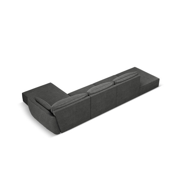 Šedá rohová pohovka (pravý roh) Vanda – Mazzini Sofas-image-3