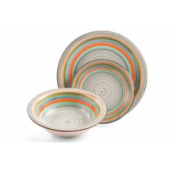 18dílná sada barevného nádobí z kameniny Villa d'Este Mykonos Sombrerors-image-2