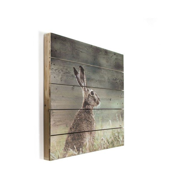 Dřevěný obraz Graham & Brown Hare, 50 x 50 cm-image-2