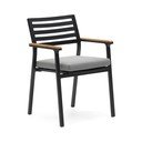 Černá kovová zahradní židle Bona – Kave Home