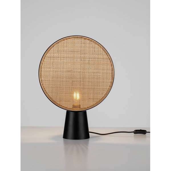Matně černá/v přírodní barvě kovová stolní lampa (výška 48,5 cm) Tierra – Nova Luce-image-4