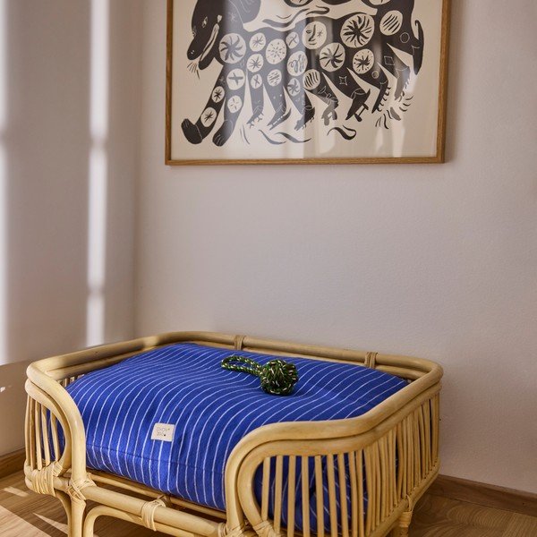 Modrý bavlněný pelíšek pro psa 94x75 cm Kyoto – OYOY Living Design-image-1