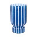 Modrá skleněná váza (výška 26 cm) Rayado Retro – PT LIVING
