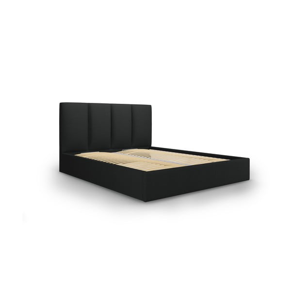 Černá dvoulůžková postel Mazzini Beds Juniper, 180 x 200 cm