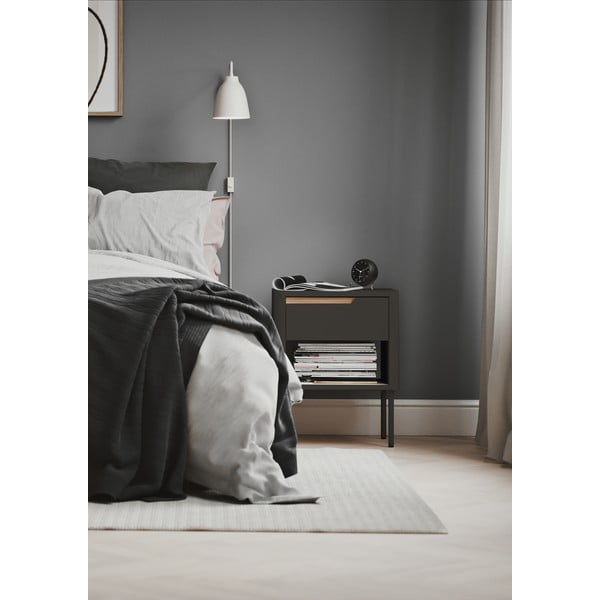 Antracitově šedý noční stolek Tenzo Switch-image-1