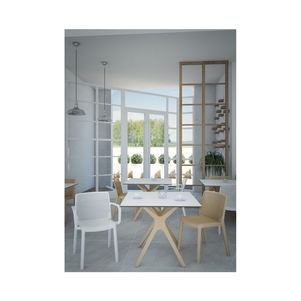 Sada 4 bílých zahradních židlí Resol Fresh Garden-image-2