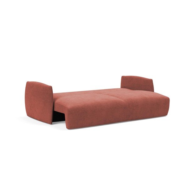 Červená manšestrová rozkládací pohovka Innovation Salla-image-4