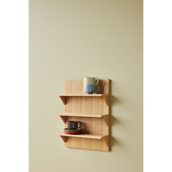 Patrová police v dekoru dubu v přírodní barvě 40 cm Straight – Hübsch-image-1