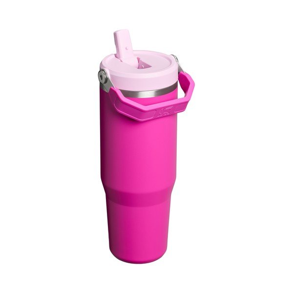 Růžová termoska z nerezové oceli 890 ml The IceFlow™ Flip Straw 2.0 Cherry Blossom – Stanley-image-2