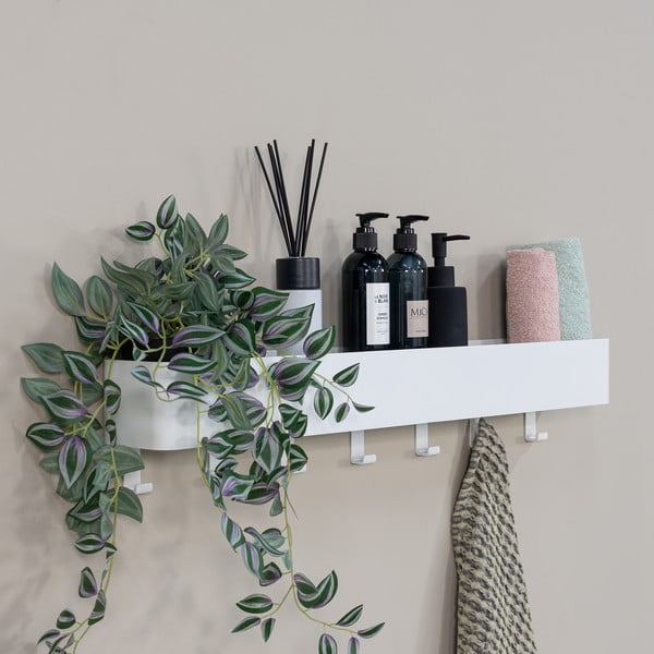 Bílá nástěnná ocelová koupelnová polička Multi – Spinder Design-image-3