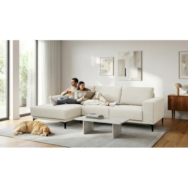 Béžová rohová pohovka (levý roh) Chile – Scandic-image-1