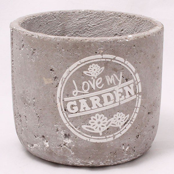 Cementový květináč Garden, 17 cm