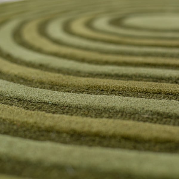 Zelený ručně tkaný vlněný koberec 150x240 cm Conway Retro – Flair Rugs-image-2