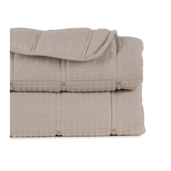 Béžový prošívaný přehoz 230x280 cm – Ixia