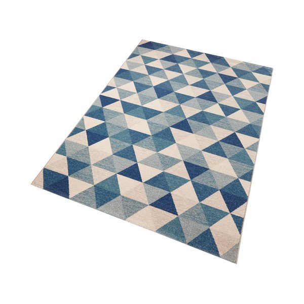 Modrý koberec Mint Rugs Diamond Triangle, 80 x 150 cm-image-3