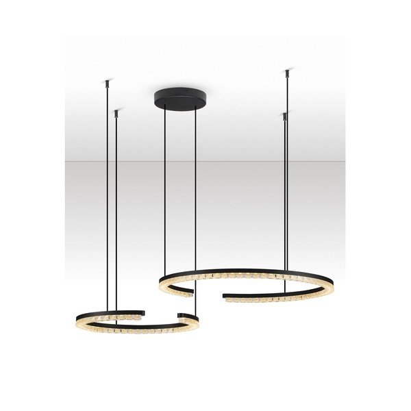Matně černé hliníkové LED stmívatelné závěsné svítidlo Greamy – Nova Luce-image-4
