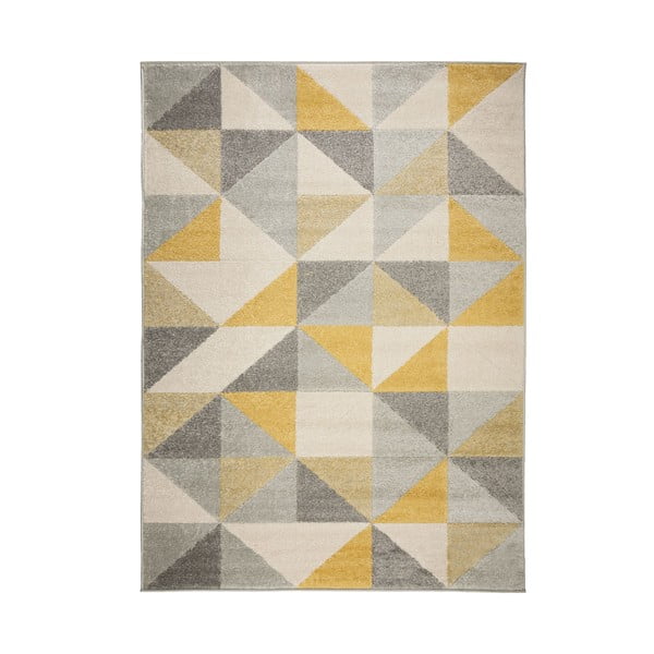 Šedo-žlutý koberec Flair Rugs Urban Triangle, 200 x 275 cm