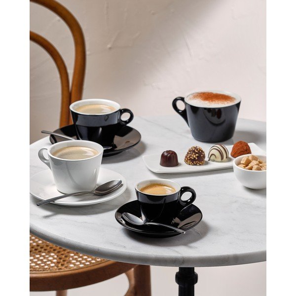 Černý porcelánový šálek na latte 280 ml Barista – BonBistro-image-1